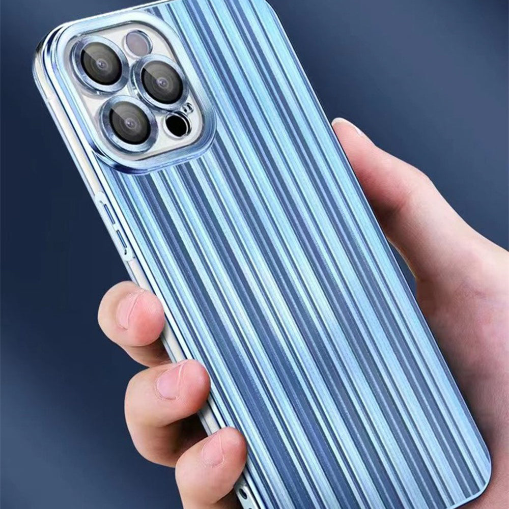 TPU Back Cover for iPhone 13 Pro 6.1 inch with Lens Film Electroplating Streamer Brushed Phone Case TPU Back Cover for iPhone 13 Pro 6.1 inch with Lens Film Electroplating Streamer Brushed Phone Case